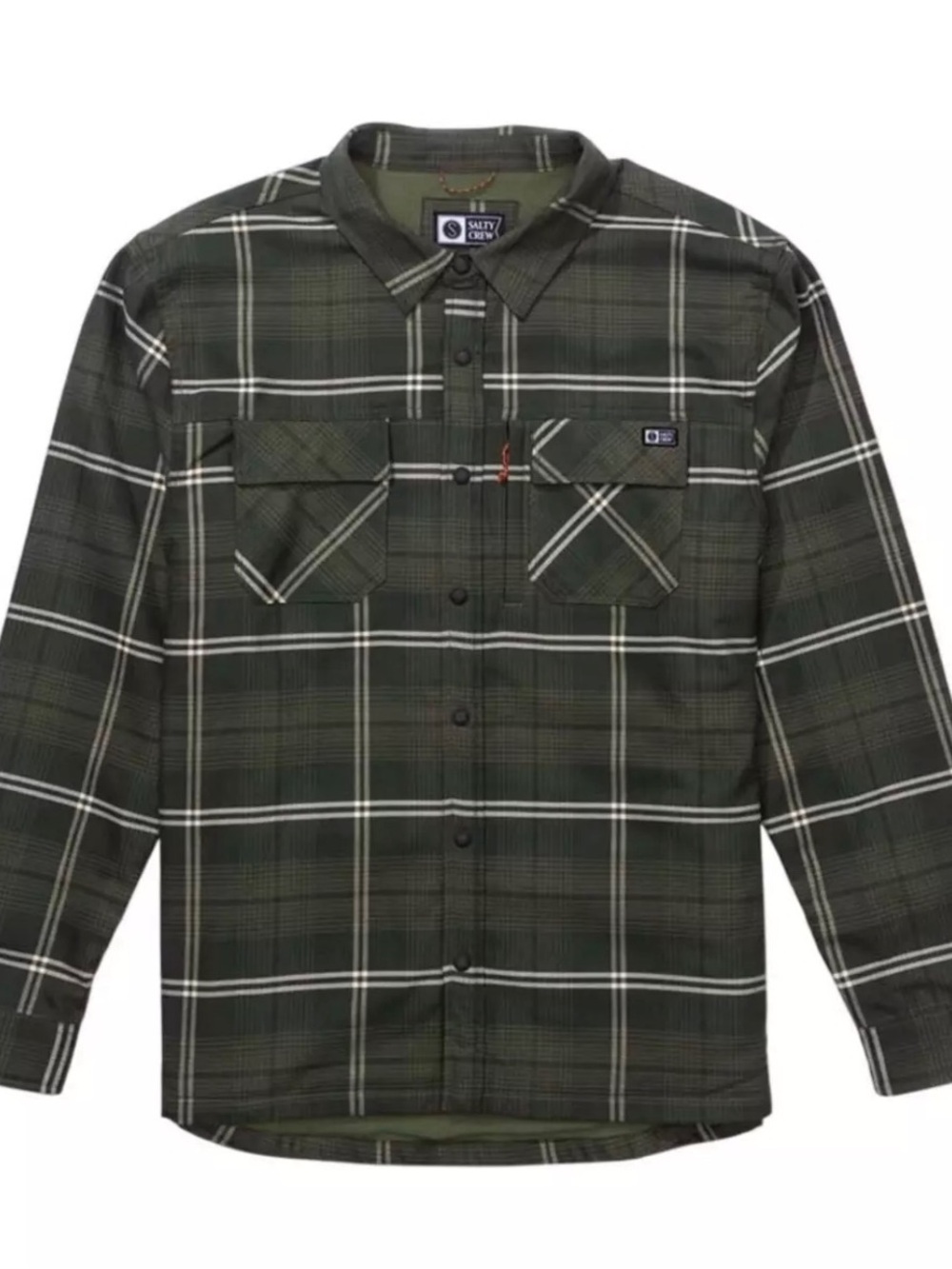 Salty Crew men’s fathom tech long sleeve shacket size medium